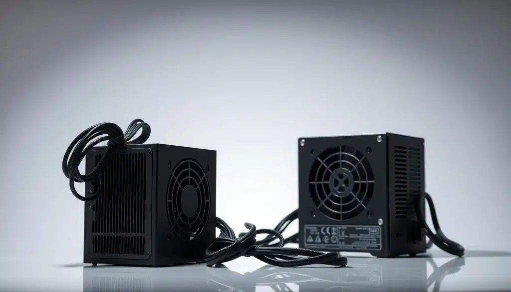 fontes de alimentação modulares, semi-modulares e comuns fontes de alimentação modulares, semi-modulares e comuns