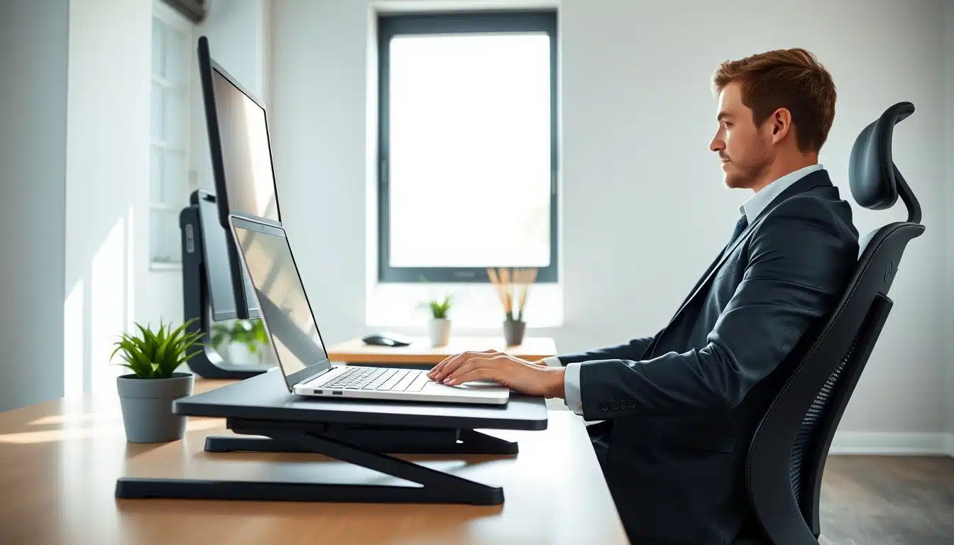 como ajustar a ergonomia correta ao usar notebook no trabalho