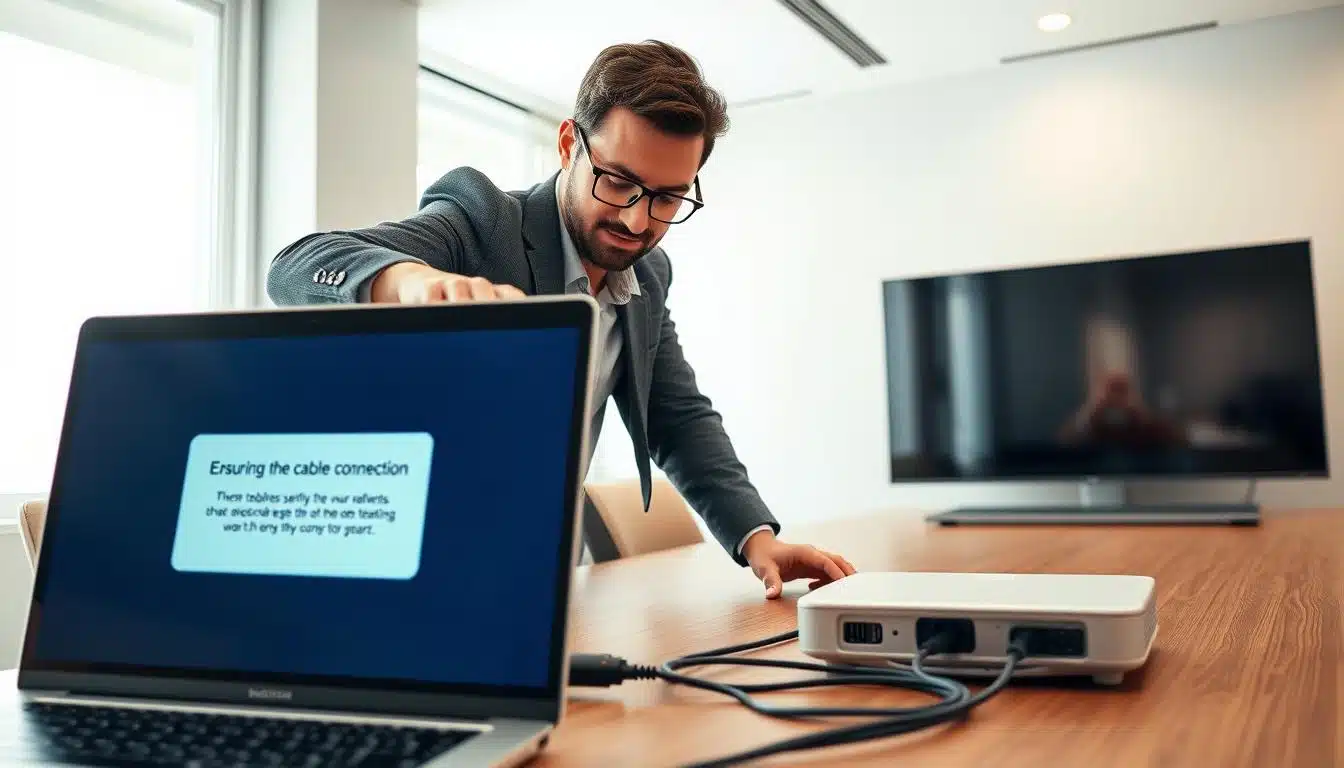 cuidados ao conectar notebook em projetores e tvs