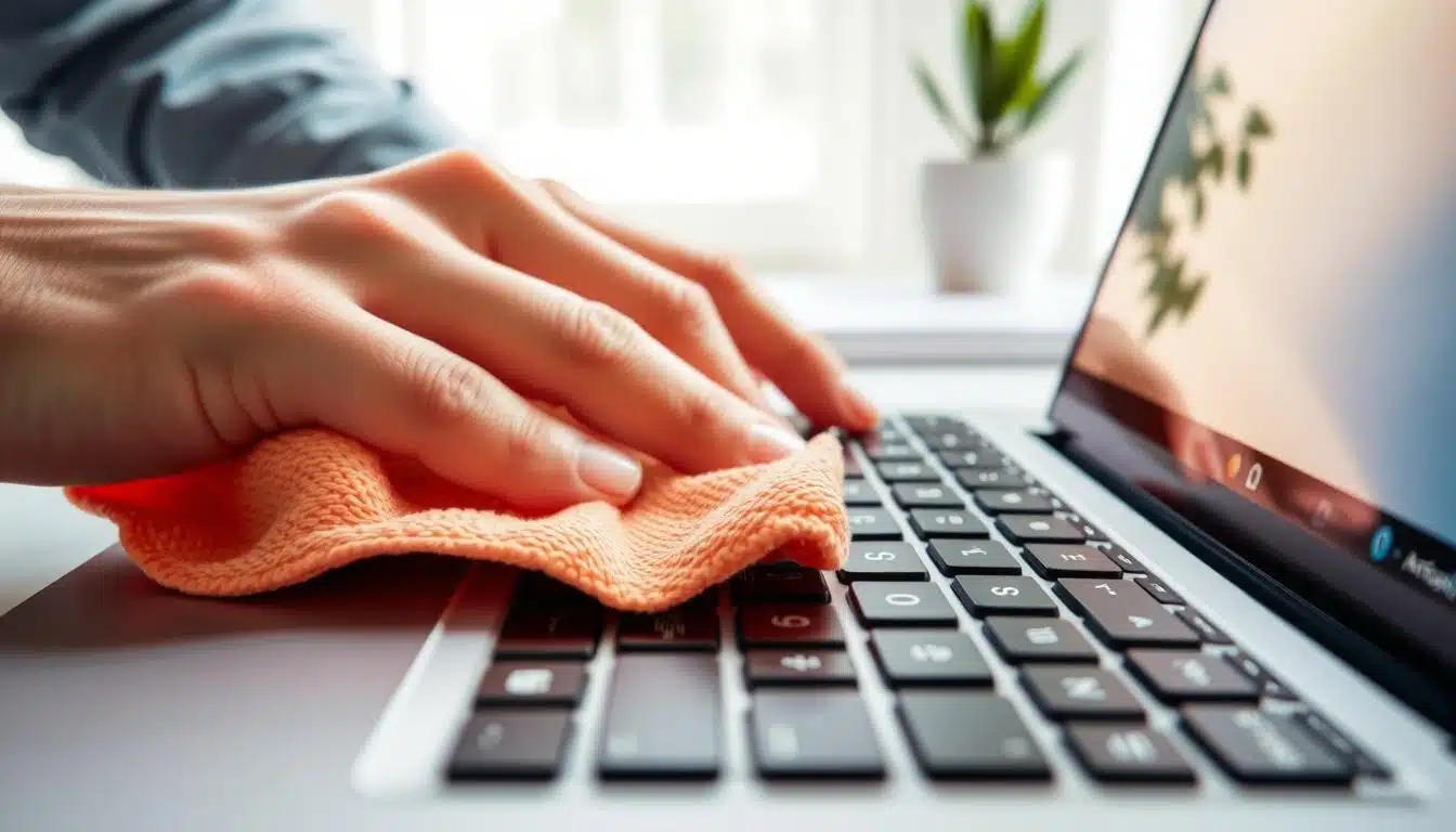 cuidados ao limpar teclado de notebook corretamente